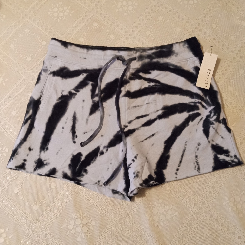 🆕 LACAUSA NWT Tie Dye Sweat Shorts, Medium